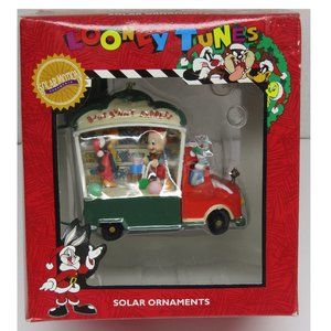 Looney Tunes Bugs Bunny Express Daffy Duck Porky Pig Christmas Ornament Solar